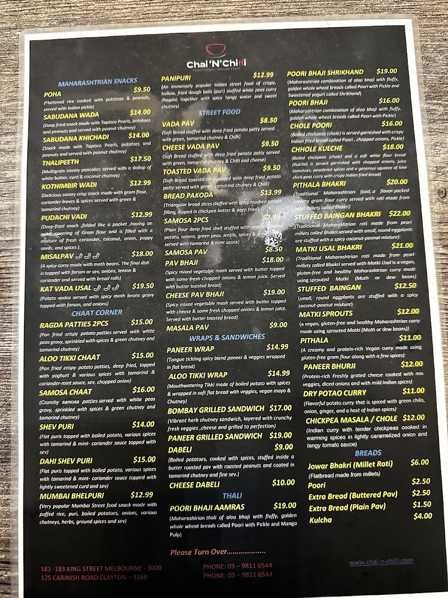 Menu Chai 'n' Chilli-10