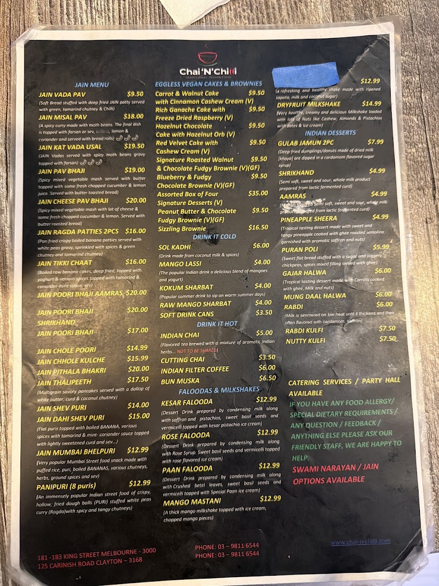 Menu Chai 'n' Chilli-2