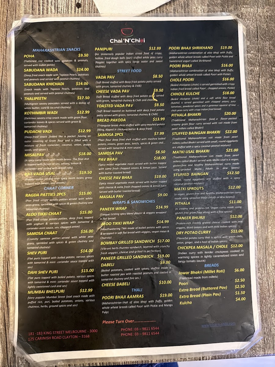 Menu Chai 'n' Chilli-3