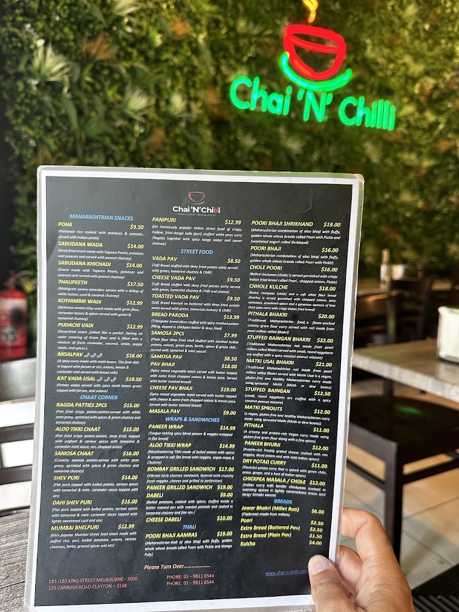 Menu Chai 'n' Chilli-4