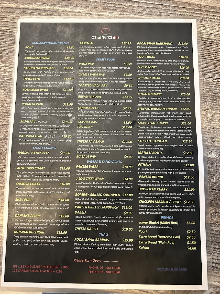 Menu Chai 'n' Chilli-5