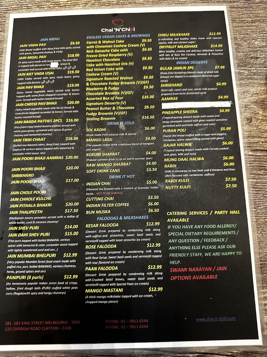 Menu Chai 'n' Chilli-6