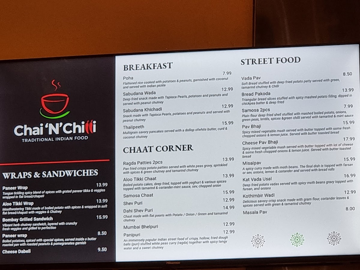 Menu Chai 'n' Chilli-9